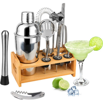 Коктейльний набір з 14 предметів з мірною склянкою та барною ложкою, 550 мл., Hossejoy