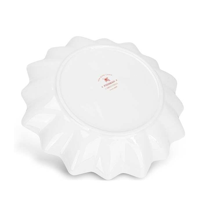 Блюдо Fissman CHRISTMAS многоугольное 24 cм фарфор (14017)