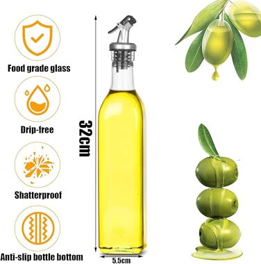 Пляшка для олії з носиком 500 мл 2 шт. Dachiy