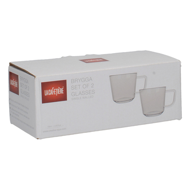 Набор чашек с двойными стенками CreativeTops BRYGGA, стекло, 70 мл, 2 пр.