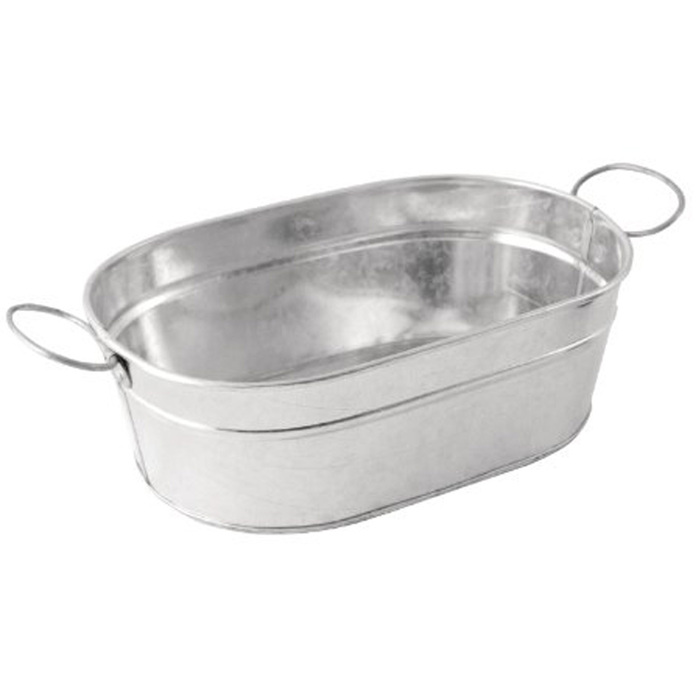 Емкость овальная 23x15x7см из оцинкованной стали, GenWare