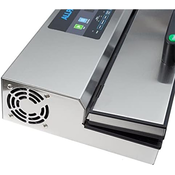 Вакуумний пакувальник Allpax P 355, пристрій для запаювання плівкою харчових продуктів та делікатних продуктів, вакуумний пакувальник для запаювання та приготування їжі методом су-від, включаючи адаптерний шланг та 100 вакуумних пакетів (вакуумний пакувал