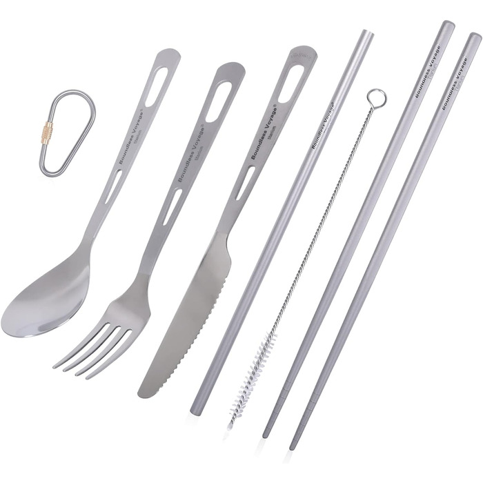 Набір столових приборів для кемпінгу, 5 предметів iBasingo & Boundless Voyage