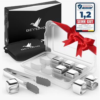 Камені для віскі багаторазового використання з щипцями, 9 предметів Beyond