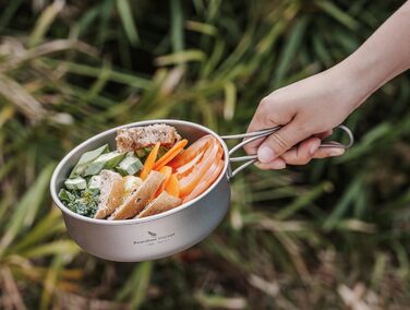 Титановые кастрюли со складной ручкой Ti1096T Boundless Voyage