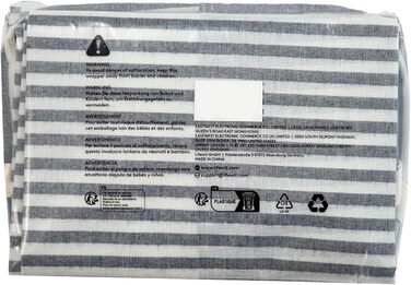 Органайзер для високого кошика для білизни Lifewit з подовженою ручкою, складний збірник білизни Кошик для зберігання білизни, портативний сортувальник білизни для білизни, одягу, ковдр, подушок, кошиків для білизни, (3 x 75 л, сірий)