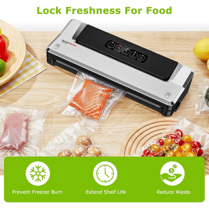 Вакуумні пакети 50 пакетів 15 x 23 см Bonsenkitchen