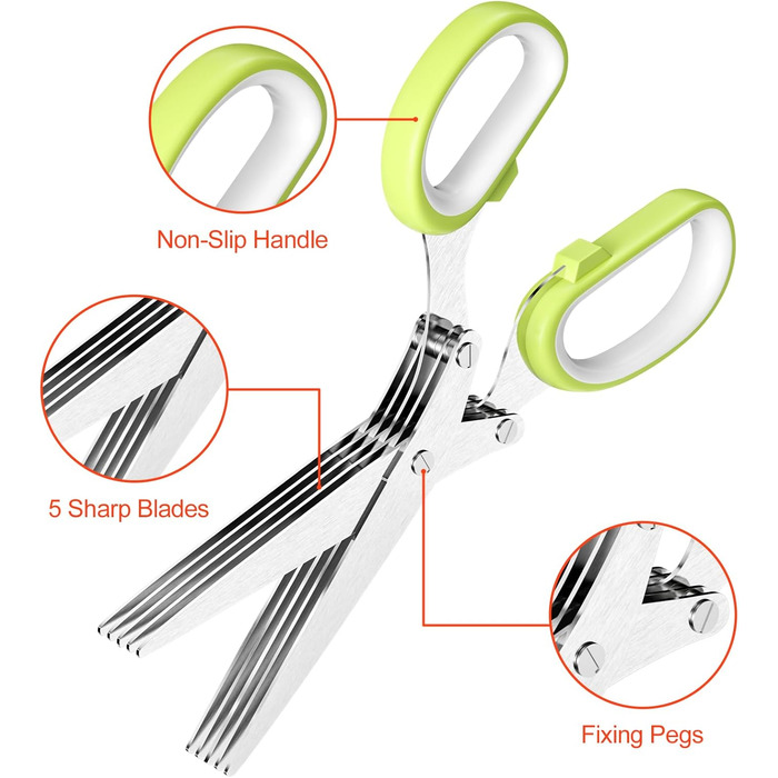 Кухонні ножиці з 5 лезами Relota