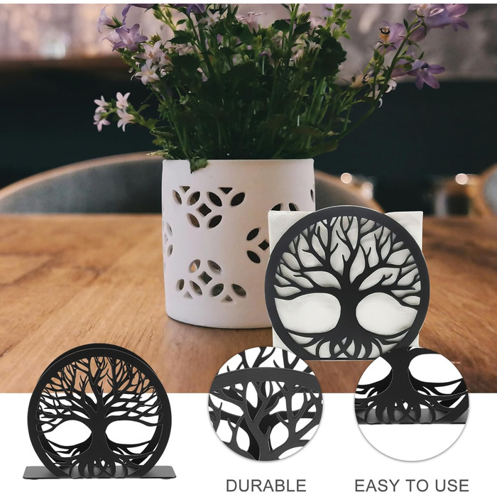 Підставка для серветок чорна VILLCASE