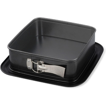 Форма для випікання з відповідною кришкою для прямого транспортування форма для торта для випікання та транспортування (квадратна пружинна форма), 24 шт., 8