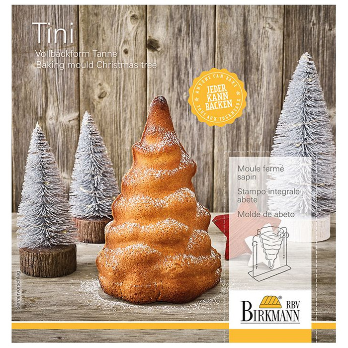Форма для випічки у вигляді різдвяної ялинки двостороння, 19,5 x 10,5 x 20 см, RBV Birkmann