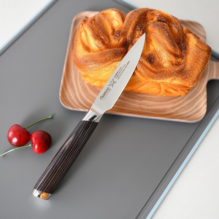 Овочевий ніж Fissman FUJIWARA 9 см сталь AUS-6 (2820)