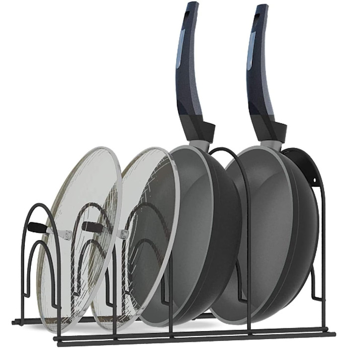 Органайзер для посуду 30 см, 5 полиць, чорний SASONCO