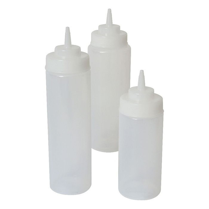 Пляшка для соусів прозора, 470 мл, з широким горлом GenWare