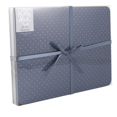 Набор пробковых подставок под тарелки CreativeTops Vintage Indigo, 6 шт.