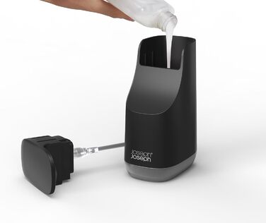 Дозатор для мыла 350 мл, матовый черный Joseph Joseph