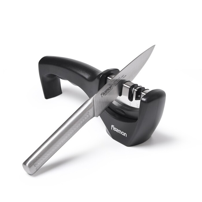 Точило для ножів Fissman трьохкрокової заточки 21x5х7см (12955)