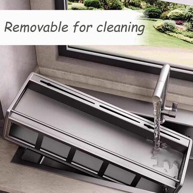 Настінний органайзер для кухонного приладдя 40 см сірий Dxcaicc