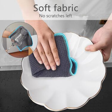 Кухонні рушники VIVOTE, рушники для гостей, подарункові, 40x60 см, 2 шт., м&39які кухонні рушники, абсорбуючі рушники (сірі 20x20)