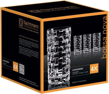 Набір склянок для лонгдринків 0,4 л, 4 предмети, Bossa Nova Nachtmann