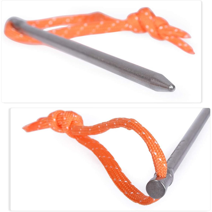 Титановые колышки для палатки 15,8 г. 8 шт. iBasingo