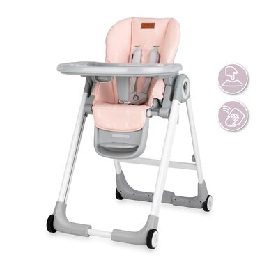 Дитячий стільчик для годування з 4 колесами та функцією гальма від 6 місяців Momi