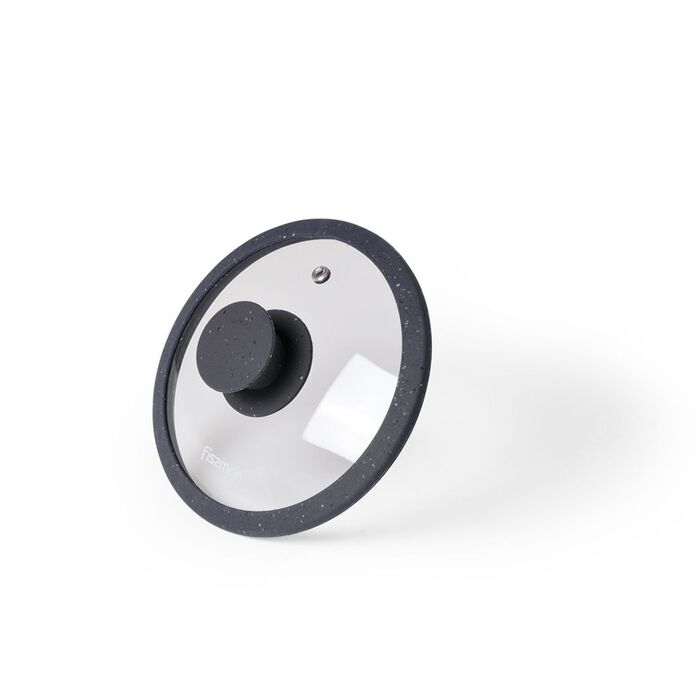 Кришка Fissman ARCADES 16 см з силіконовим ободом сірий (9916)