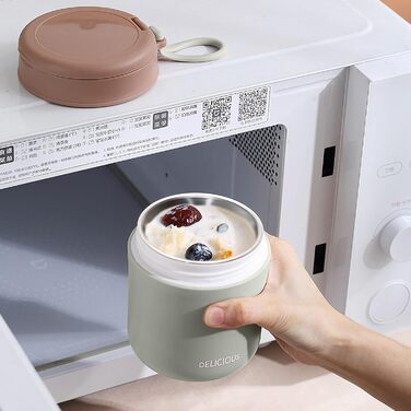 Термоконтейнер 425 мл одношаровий зелений Generic