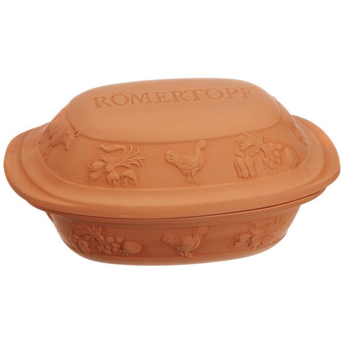 Жаровня середня з рустикального мотивами, 35 х 16,5 х 22,5 см, Römertopf