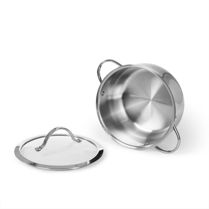 Кастрюля со стеклянной крышкой 18 см 2,3 л VALERY Fissman