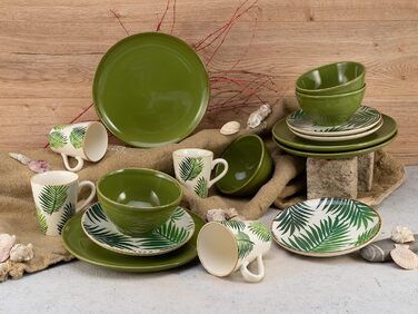 Набор посуды на 4 персоны, 16 предметов, зеленый Ibiza Creatable