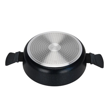 Сотейник Fissman зі скляною кришкою FERRO 26x7,5 см 3,49 л алюміній з антипригарним покриттям (14526)