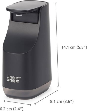 Дозатор для мыла 350 мл, матовый черный Joseph Joseph