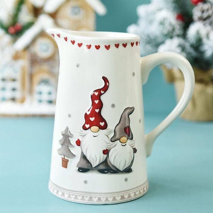 Різдвяний глечик для молока з порцеляни Cabilock