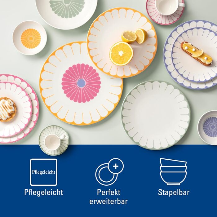 Обеденная тарелка 26,6 см, зеленый Fleur Villeroy & Boch