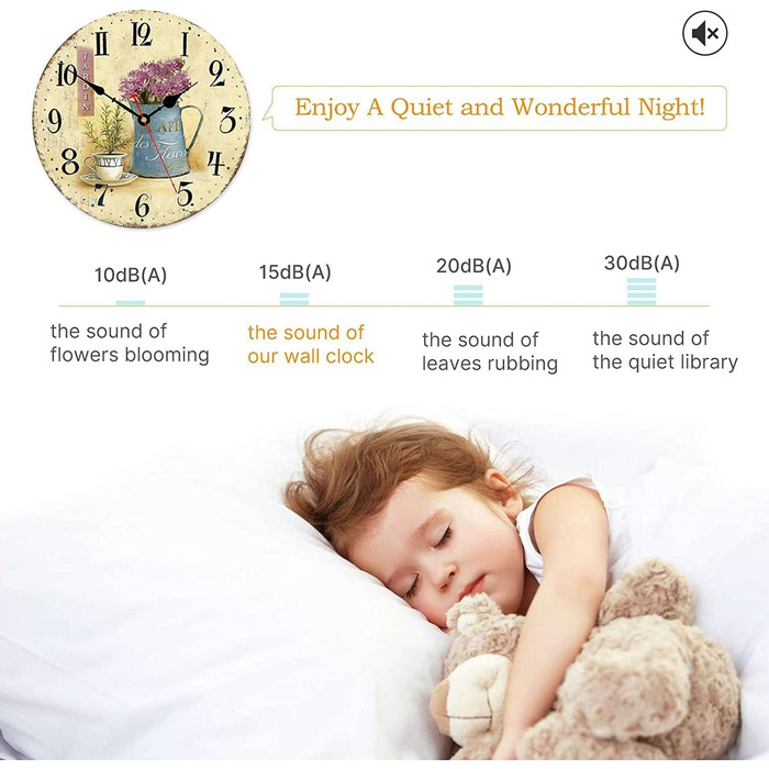 Настінний годинник, нецокаючий, працює на батарейках Toudorp