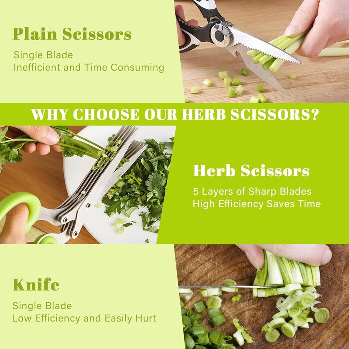 Кухонні ножиці  з 5 лезами 2 шт OT-NVWOZR