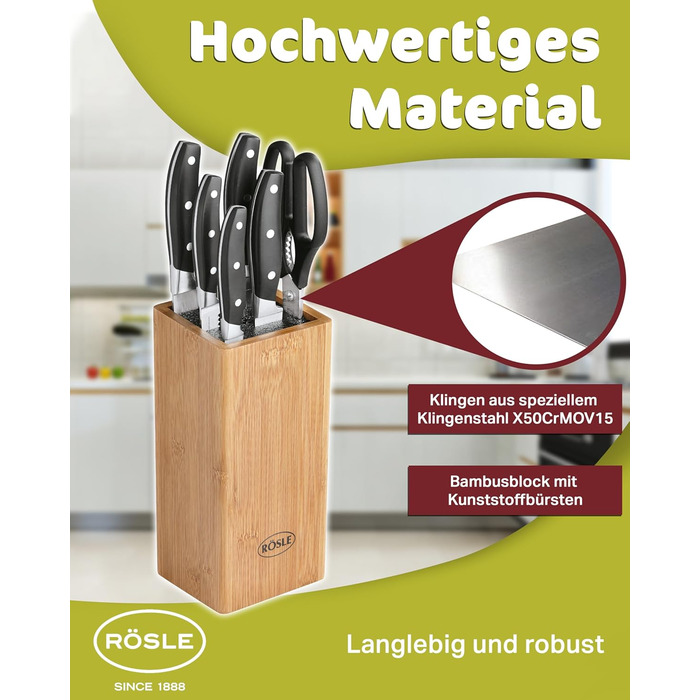 Набір ножів 7 предметів Cuisine Rosle