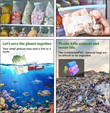 Вакуумні пакети 60 пакетів 10 х 20/ 15,5 х 23/ 32 х 26,5 см lalago