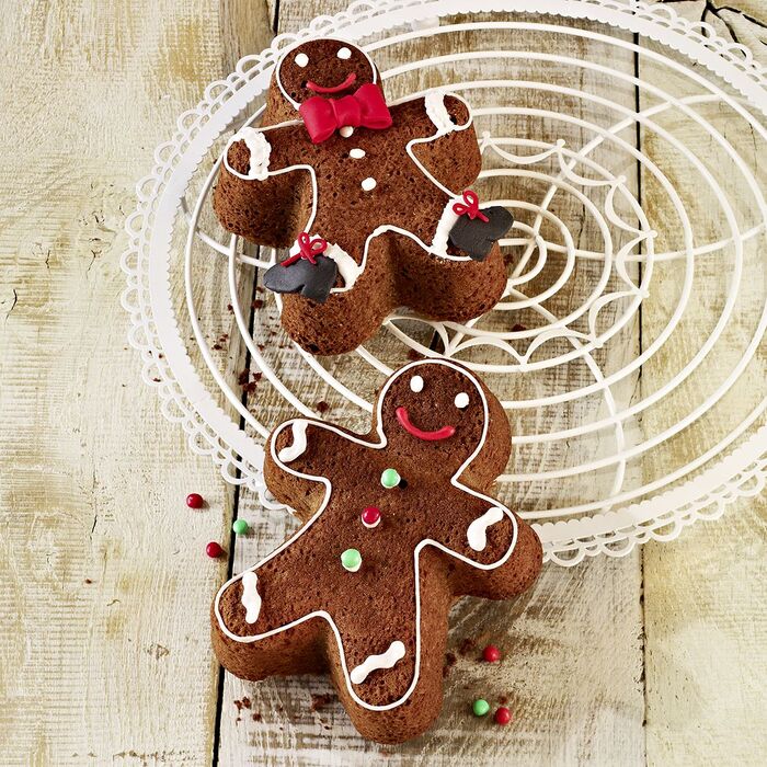 Форма для випічки у вигляді пряникового чоловічка, 15 х 12 х 4 см, коричнева, RBV Birkmann