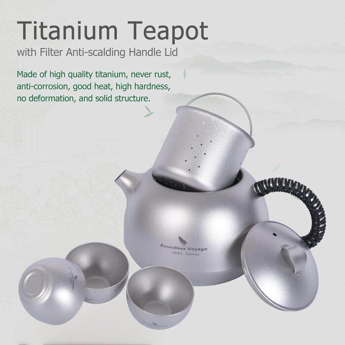 Набір чашок з чайником ( 3 чашки ) Boundless Voyage