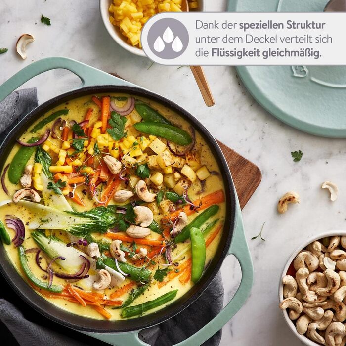 Кокотниця з кришкою 24 см, зелений Springlane Kitchen