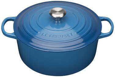 Каструля / жаровня 28 см, синій марсель Le Creuset