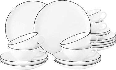 Чайний сервіз на 18 предметів B Black Line Lido Seltmann Weiden