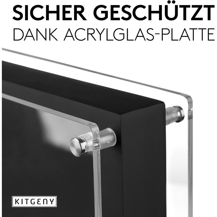 Магнітний блок для ножів, чорний KITGENY