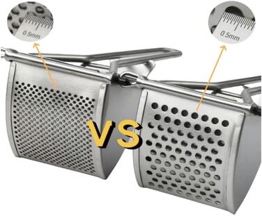 Картопляний товкачильник - Прес для шпецле - Професійний картопляний прес - Картопляний прес для картопляного пюре, фруктових соків, овочевого пюре, картопляної каші (картопляний прес з великим отвором)