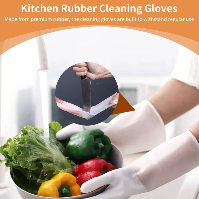 Рукавички для миття посуду 1 пара розмір M Jwthee