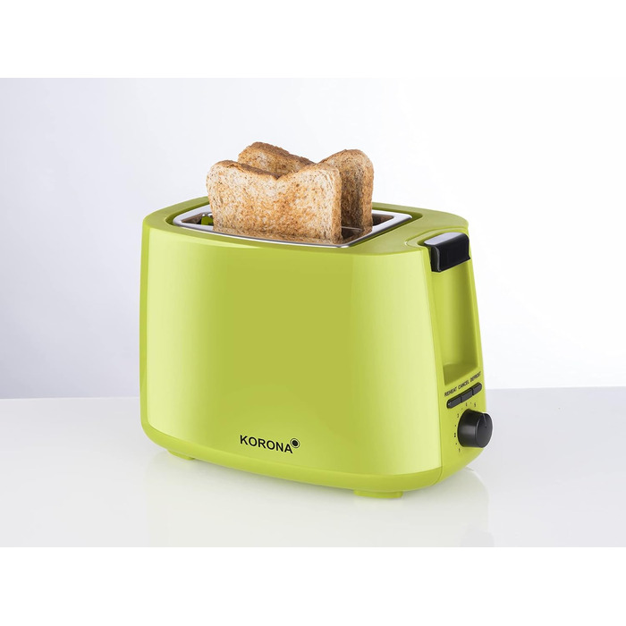 Тостер 750 Вт на 2 скибки, зелений Korona