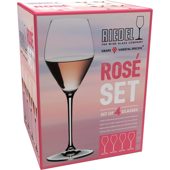 Набор из 4 бокалов для розового вина 0,32 л, Rosé set Riedel