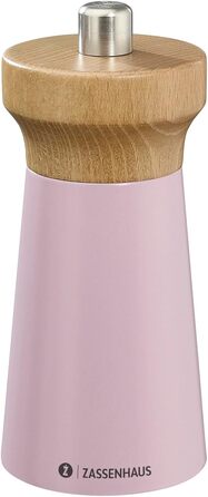 Песок Zassenhaus WESTERLAND лакированная древесина бука Фрезерная головка из древесины бука с бесступенчатой регулировкой высокопроизводительной керамической шлифовальной машины Мельница для специй для соли 12 см, Ø 5,4 см (соляная мельница, лотос, бук)
